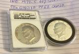 two 1973s Ike 40% Silver dollars