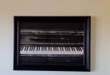 Custom Framed Piano Picture