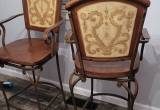 swiveling wrought iron bar stools