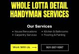 Whole Lotta Detail Handyman Services