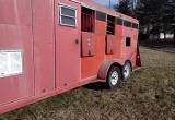 two horse slant trailer with living quar