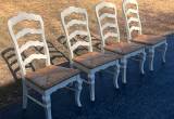 Ladder Back French Country Dining Chairs