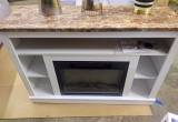 fireplace tv stand. new