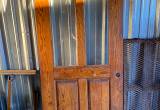 Heavy wooden door