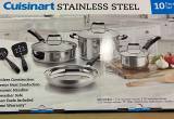 Cuisinart 10 piece stainless steel set