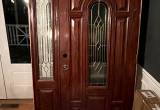 Wood front door