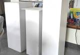 Free white pedestal display wood boxes