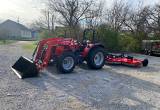 2023 70hp 4wd Tractor And Bush Hog