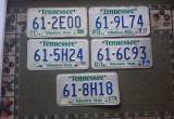 1984--1988 Tennessee License Plates