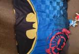 printer and kid batman bed spread