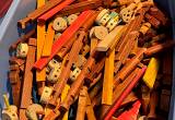 Old Lincoln logs and Tinker Toys