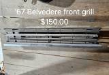 67 Belvedere front grill