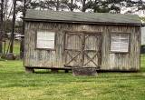 wooden shed