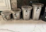 stainless steel canister set 4 piece