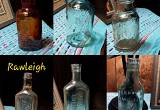 12ea. 100 yr old apothecary bottles