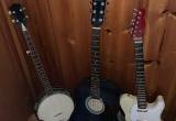 Guitars and Banjo