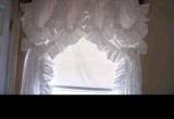 New White Ruffled Curtains 82L