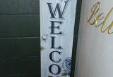 Like New Welcome Porch Sign