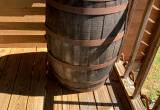 Jum Beam whiskey barrel