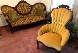 Antique Couch and Chair