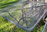 wrought iron table/ chairs