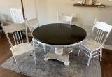 Farmhouse Solid Oak Dining Table & Chair