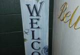 Beautiful Welcome Porch Sign