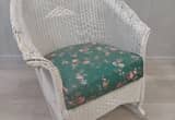 Antique Matching Wicker Chair and Rocker